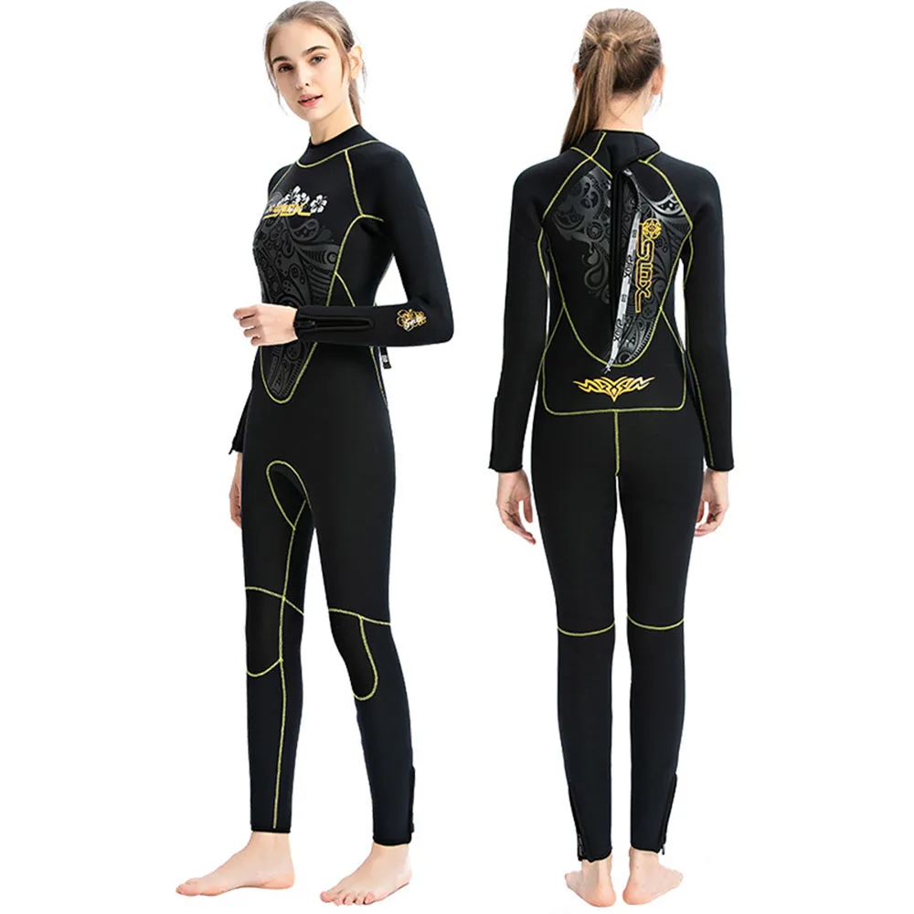 

Неопреновый гидрокостюм 5 мм, женский боди, полноразмерный костюм для подводного плавания, влажный костюм для серфинга, подводного плавания...