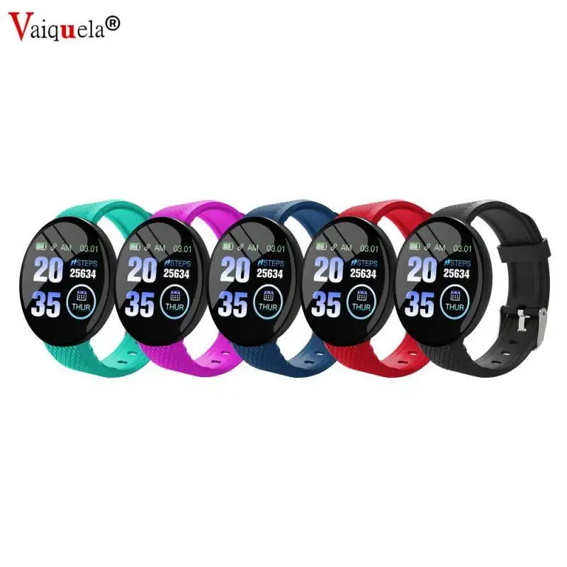 Фото - D18 Smart Watch Blood Pressure Heart Rate Monitor Waterproof Bluetooth Round Fitness Tracker For Children Men Women Watch Hours ninkear 116plus smart watch women men children heart rate blood pressure monitor waterproof sports smart watch for apple android