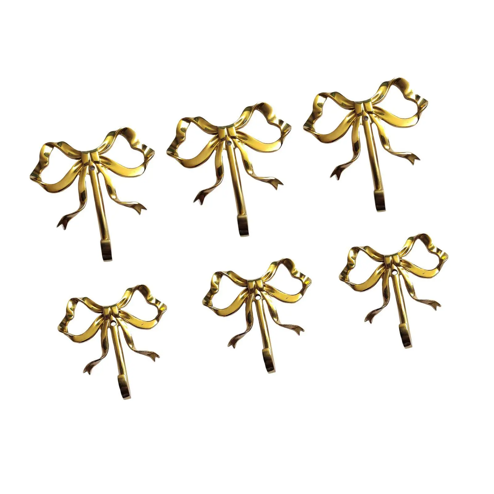 3 шт. настенные крючки с узлом-бабочкой художественные вешалки модный декор для