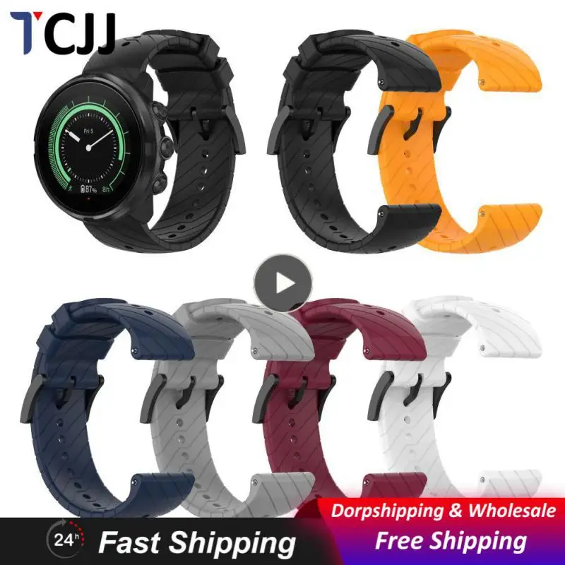 

Waterproof Watch Active Strap Unisex High Quality Sports Watch Strap Non-allergic Silicone Strap Strap Breathable Twill Strap