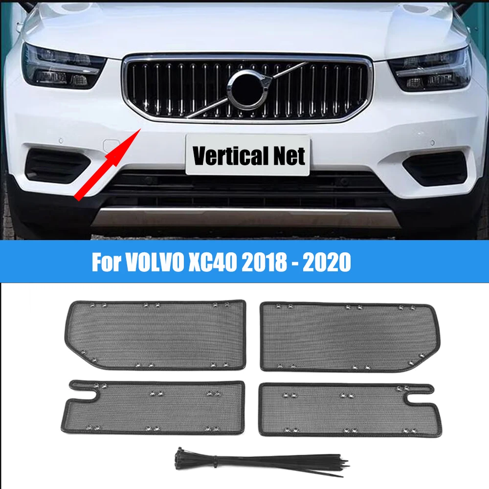 Для VOLVO XC40 2018-2020 автомобильный передний бампер из нержавеющей стали решетка