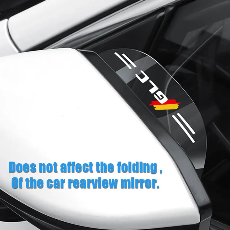 

2 Pieces Car For Mercedes Benz GLC Rear View Mirror Rain Eyebrow Visor Sun Shade Snow Guard Weather Shield Cover Accessories