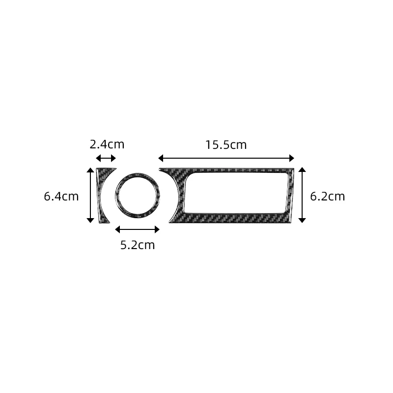 Кнопочная кнопка включения и остановки двигателя из углеродного волокна кольцо