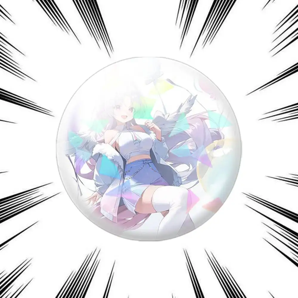 Брошь-значок Ayatsuno Yuni StelLive VTuber 75мм 44мм 25мм для рюкзака, головного убора, аксессуаров, игрушек (art.: 3920db176ec49) - 3920db176ec49