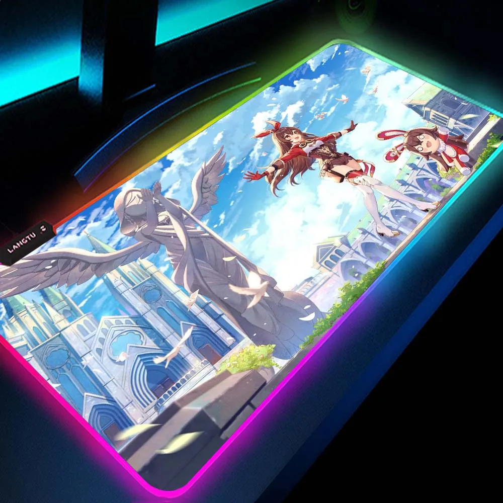 

Игровой коврик для мыши с RGB эффектом, светодиодсветильник