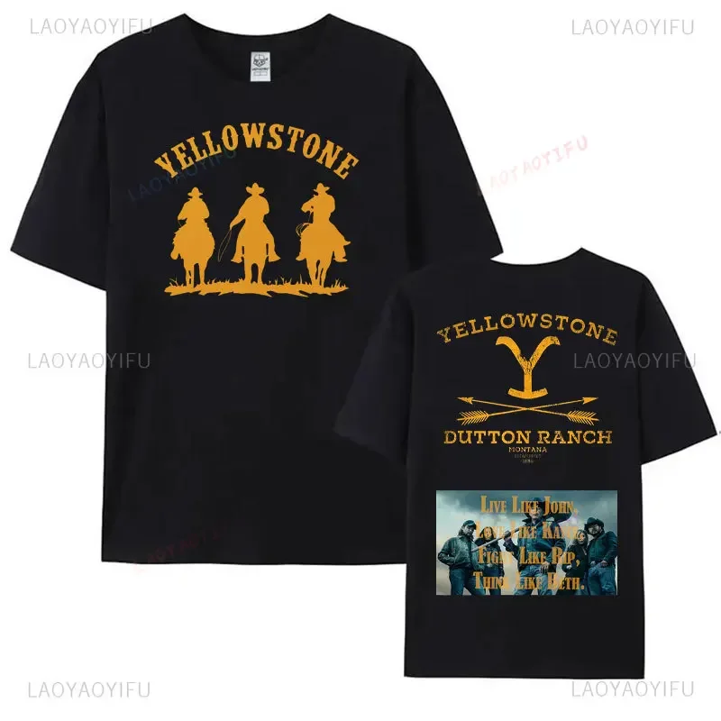 2025 Yellowstone Dutton Ranch Montana Est 1886 футболка Rip Wheeler хлопковая унисекс высокого качества