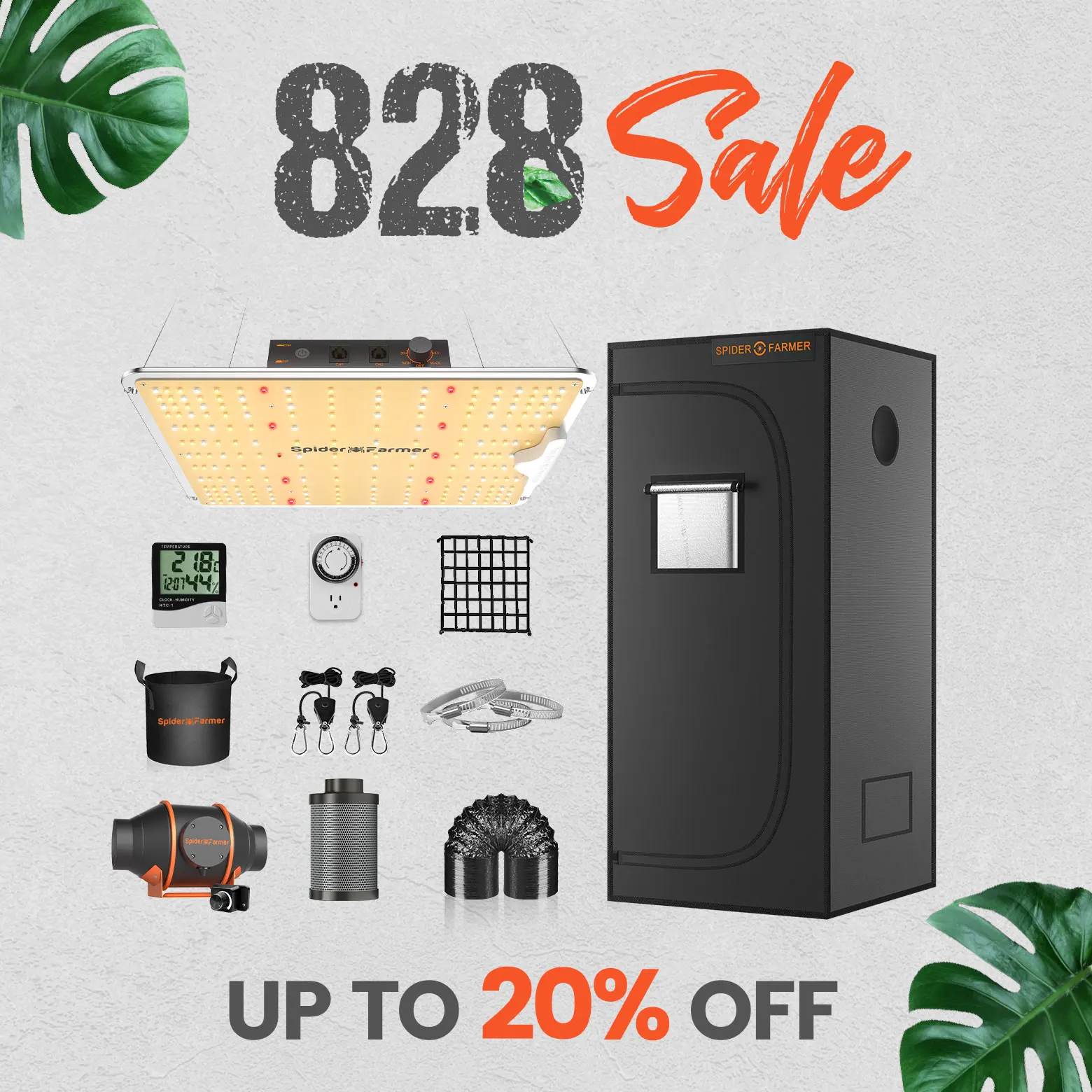 +70x70x160cm Grow Tent Kits With Carbon Filter For Indoor Plants Hydroponics