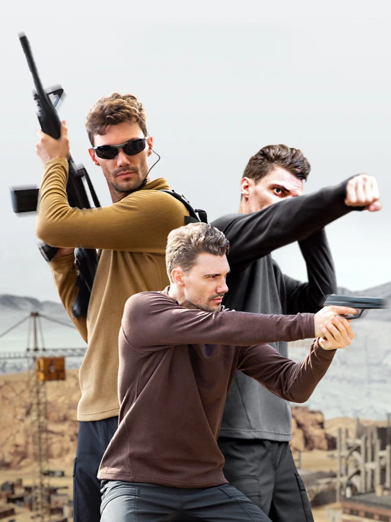 Новинка Осень-зима 2022 мужской Тактический флисовый пуловер уличный Военный