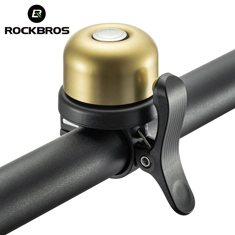 

ROCKBROS Bicycle Bell Classical Stainless Bike Bell Loud Horn Cycling Handlebar Bell Portable Alarm Safety Bicycle Accessories