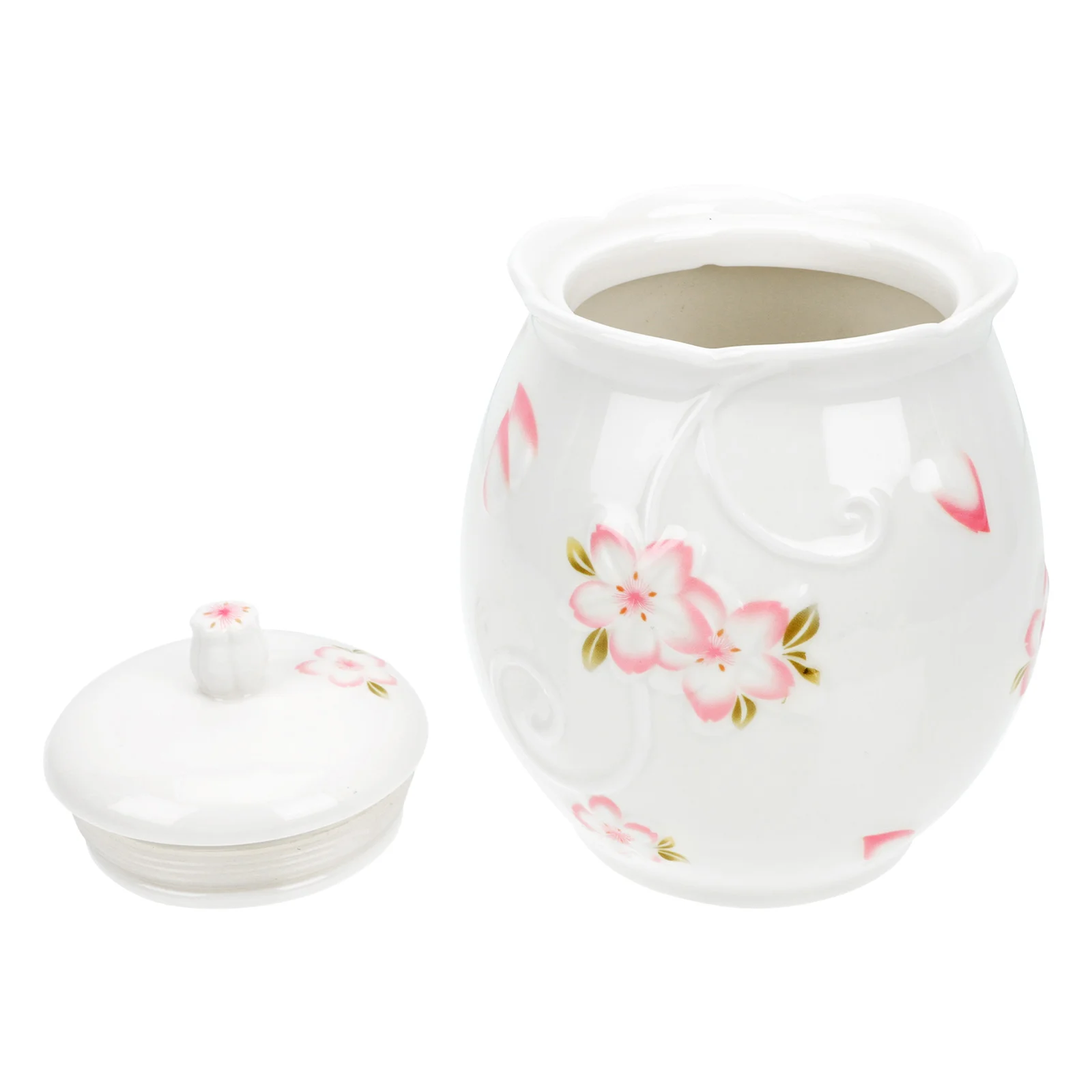 

Tea Storage Jar Ceramic Lid Tea Multifunctional Sealing Jar Kitchen Salt Jar