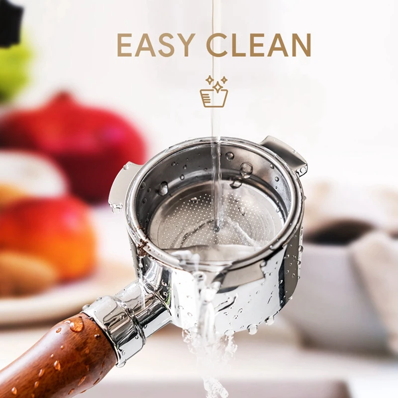 Деревянная ручка из массива дерева 304 для кофе нержавеющей стали подходит Delonghi