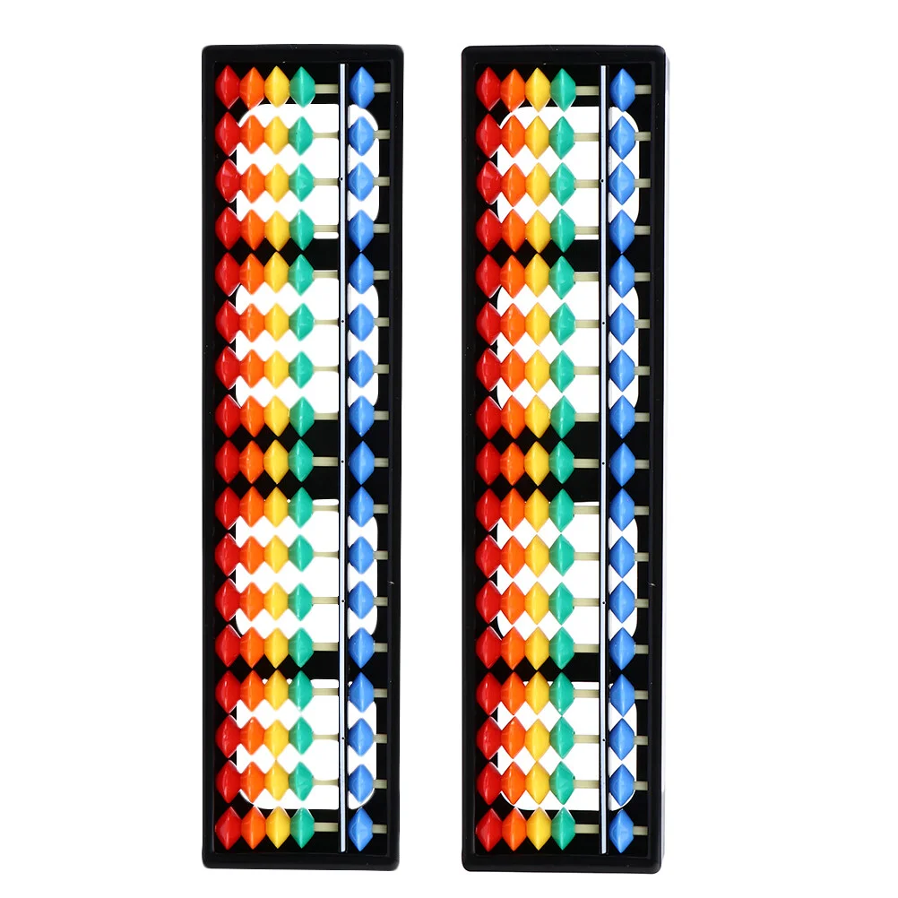

2 Pcs School Supplies Toys Kids Chinese Abacuses Arithmetic Calculating Plastic Student Learning