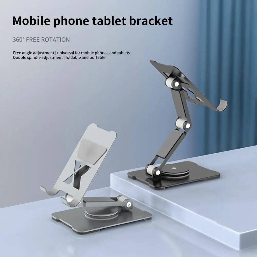 Tablet Stand 360 °Rotation Adjustable Tablet Holder Universal Foldable Desktop Stand Mount Dock for iPad iPhone Samsung Xiaomi