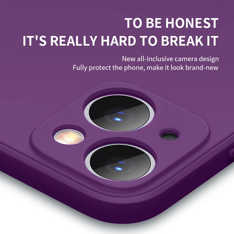 ASTUBIS Square Liquid Silicone Phone Case For iPhone 13 11 12 Pro Max Mini X XR XS Max 7 8 Plus SE 2020 Cover Official 14