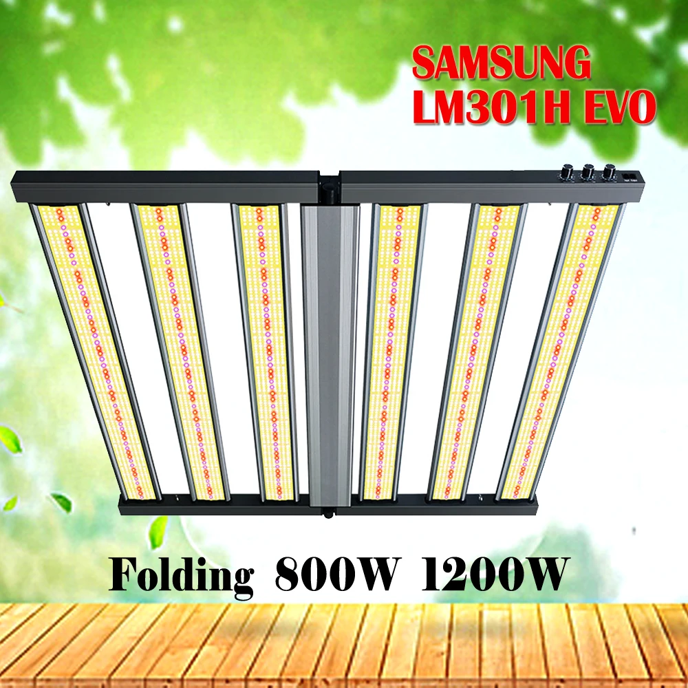1200w Samsung Lm301h Evo 5x5ft Coverage Full Spectrum Dimmable Daisy Chain For Indoor Plants