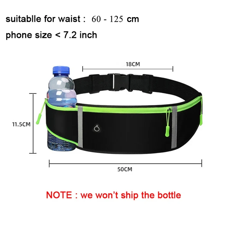 CWIKLES Спортивная Поясная Сумка Унисекс Беговой Ремень С Держателем Для Воды Чехол
