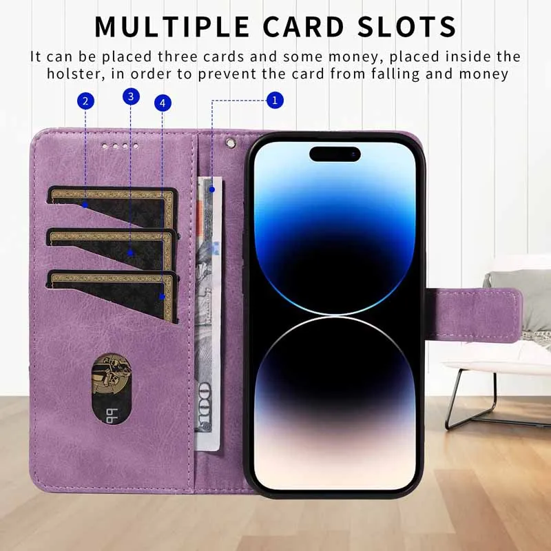Фото Кожаный чехол для Samsung Galaxy A07 A06 A05 A05S A04S A04E A02S A03S A03 Core M12 M32 M62 M23 M54 M15 M35 M55 Xcover7 5G Cover №4