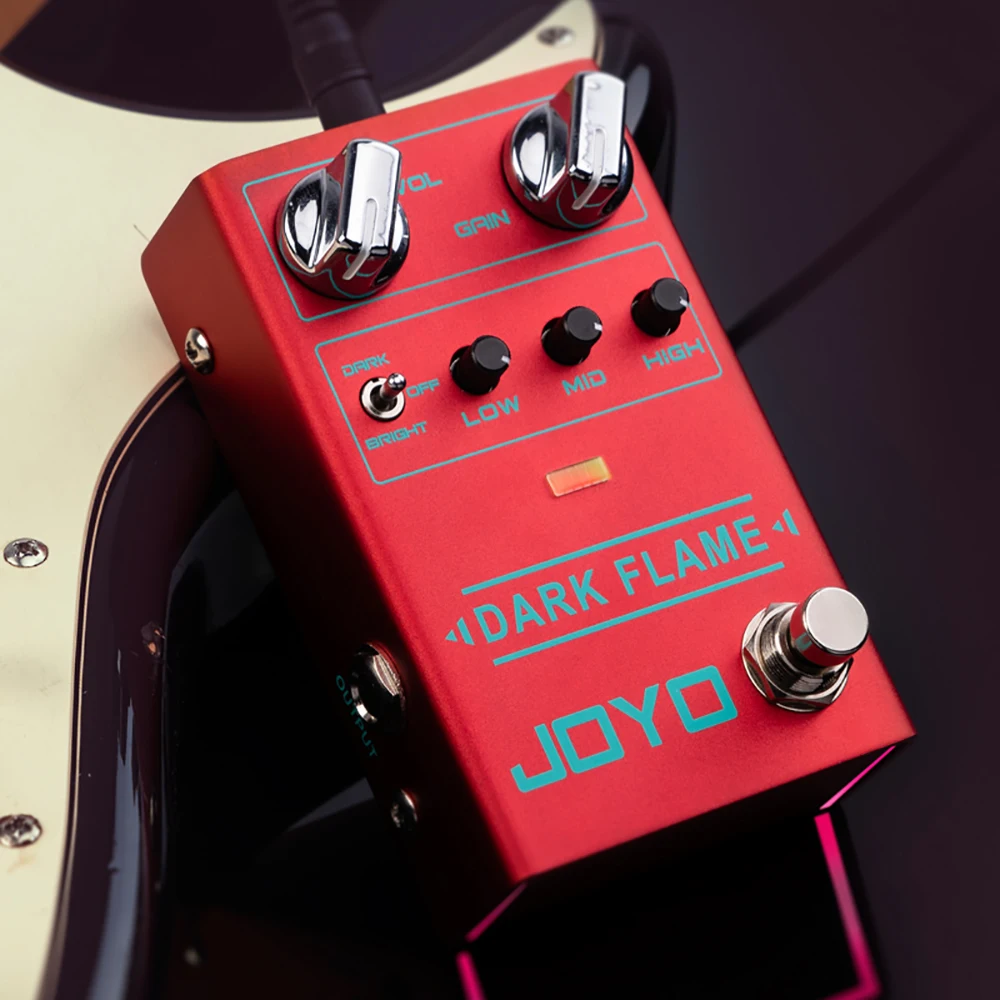 Effect Pedal DARK FLAME Distortion Pedal High Gain Metal Pedal Electric Guitar Distortion Effects for Guitar Riff Solo JOYO R-17 enlarge