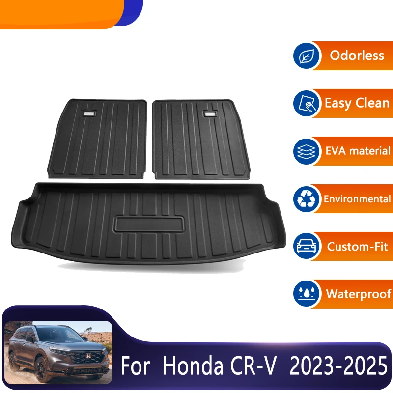 Для Honda CR V CRV 7seats RS MK6 2023 2024 2025 Автомобильные легко чистящиеся задние коврики для