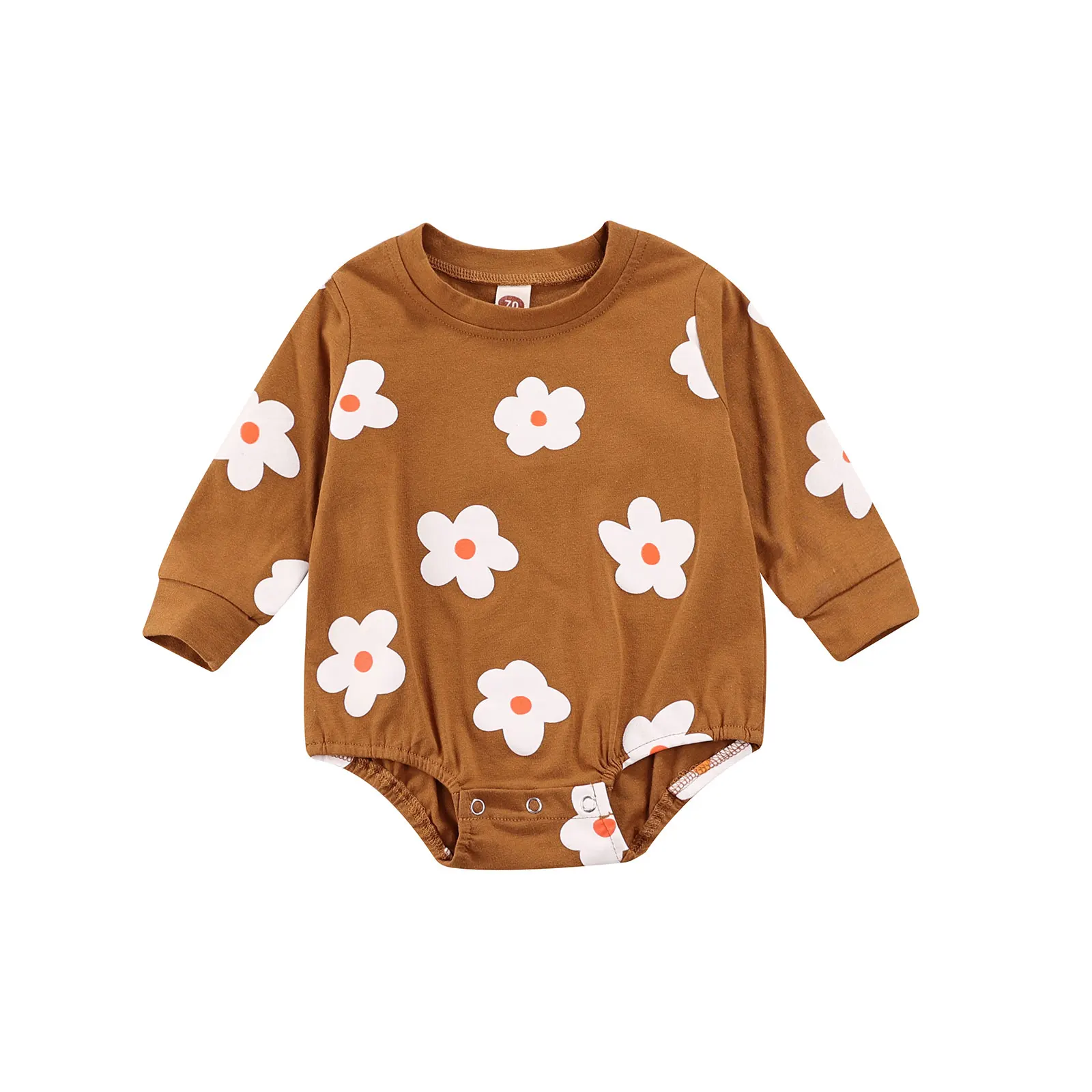 

Baby Spring Autumn Clothing Newborn Infant Baby Girls Long Sleeves Floral Printed Bodysuit Jumpsuit Toddler Clothes 0-24M