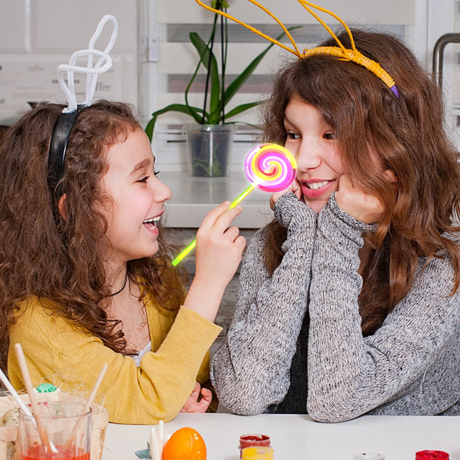 

Ветряная мельница, светящиеся палочки, планшетофон, товары для пасхальвечерние, светящиеся блестящие палочки для детей