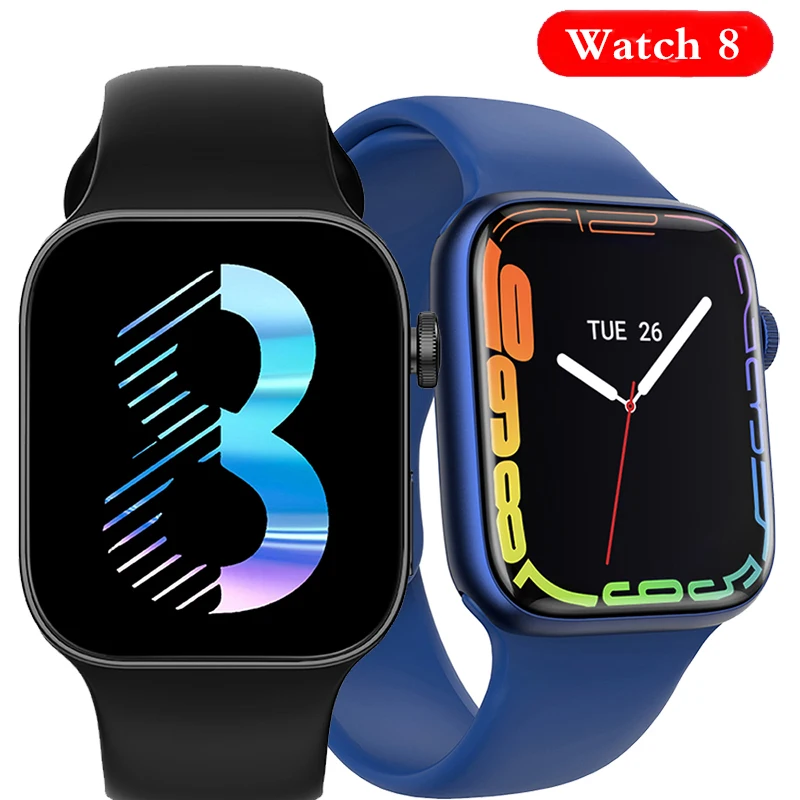 

IWO 15 Series 8 Smart Watch Men Women Custom Watchfaces Bluetooth Call Heart Rate Wireless Charging Smartwatch For Apple&Android