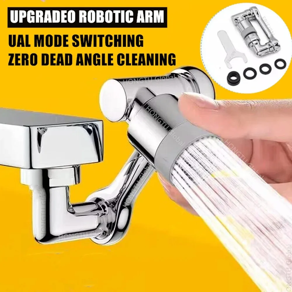 Metal 1080° Universal Rotation Faucet Sprayer Head for Faucet Extender Aerator Bubbler Nozzle Kitchen Tap Washbasin Robot Arm