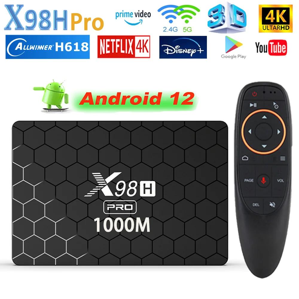 

Приставка Смарт-ТВ Allwinner H618, 4 ядра, 4 к, 1000 дюйма, 64 ГБ