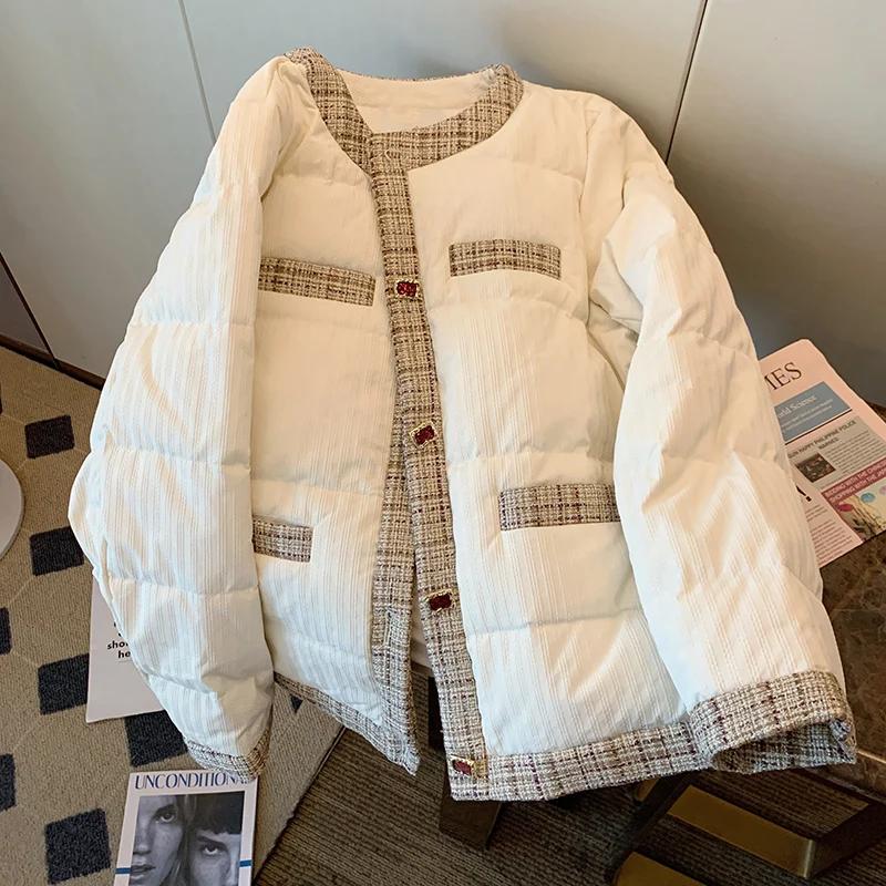 

Однотонное Женское пальто Alien Kitty на пуговицах, утепленная нормкор кружевная куртка, шикарный минималистичный корейский стиль, новинка 2021, з...