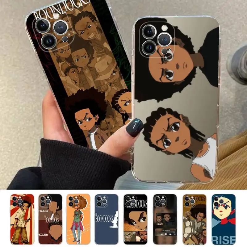 

Huey Freeman The Boondocks Phone Case For iPhone 8 7 6 6S Plus X SE 2020 XR XS 14 11 12 13 Mini Pro Max Mobile Case