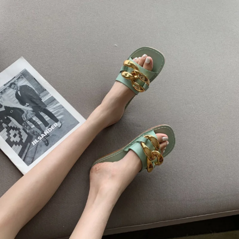 

New Contracted Style High-grade Summer Shoes Lady Slippers Women Sweet Comfortable Thin Soles Solid Color Beach Slippers