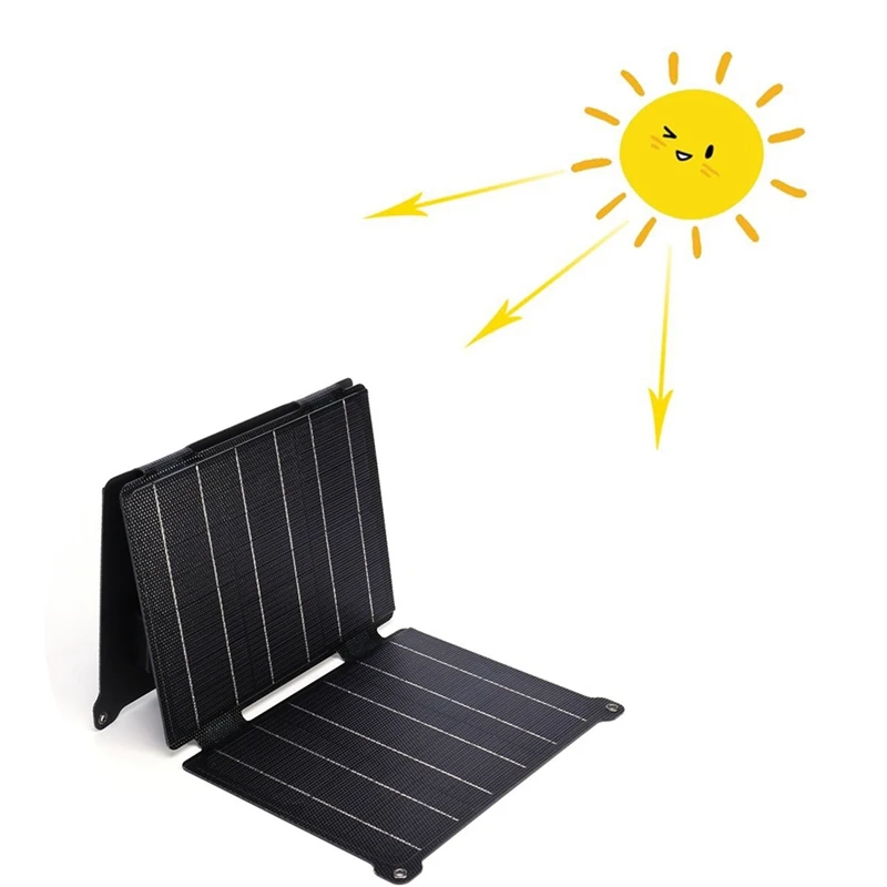 

21W ETFE Solar Panel Charger 5V/12V Dual USB/DC Solar Folding Bag Mobile Powers Charger