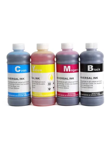 Universal Refill Dye Ink Kit 500ml for HP Epson Canon Brother Lexmark Samsung Dell Printers