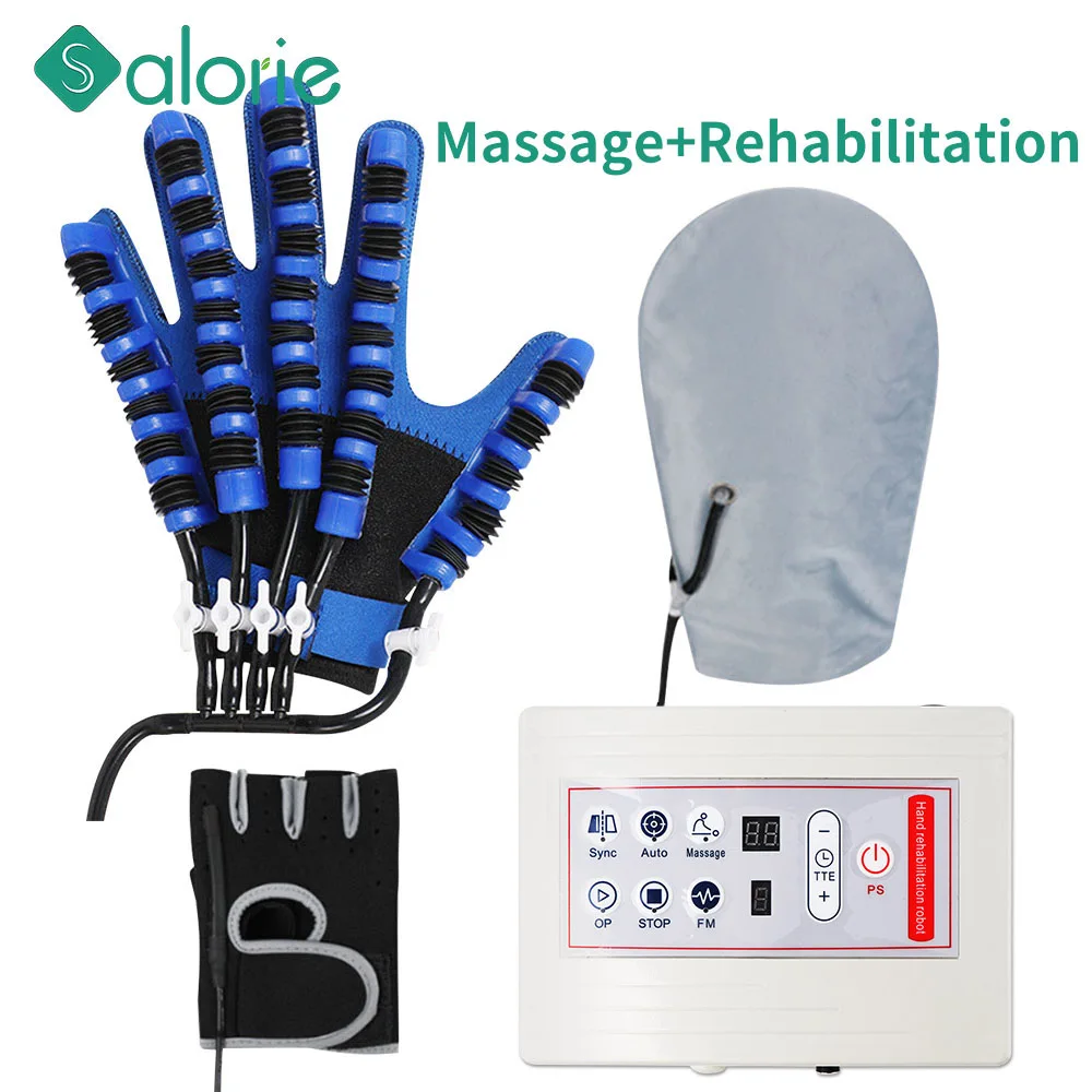 Hand Rehabilitation Robot Hand Massager Massage Gloves Braces Supports Bone Care Hand Training Stroke Hemiplegia Finger Trainer