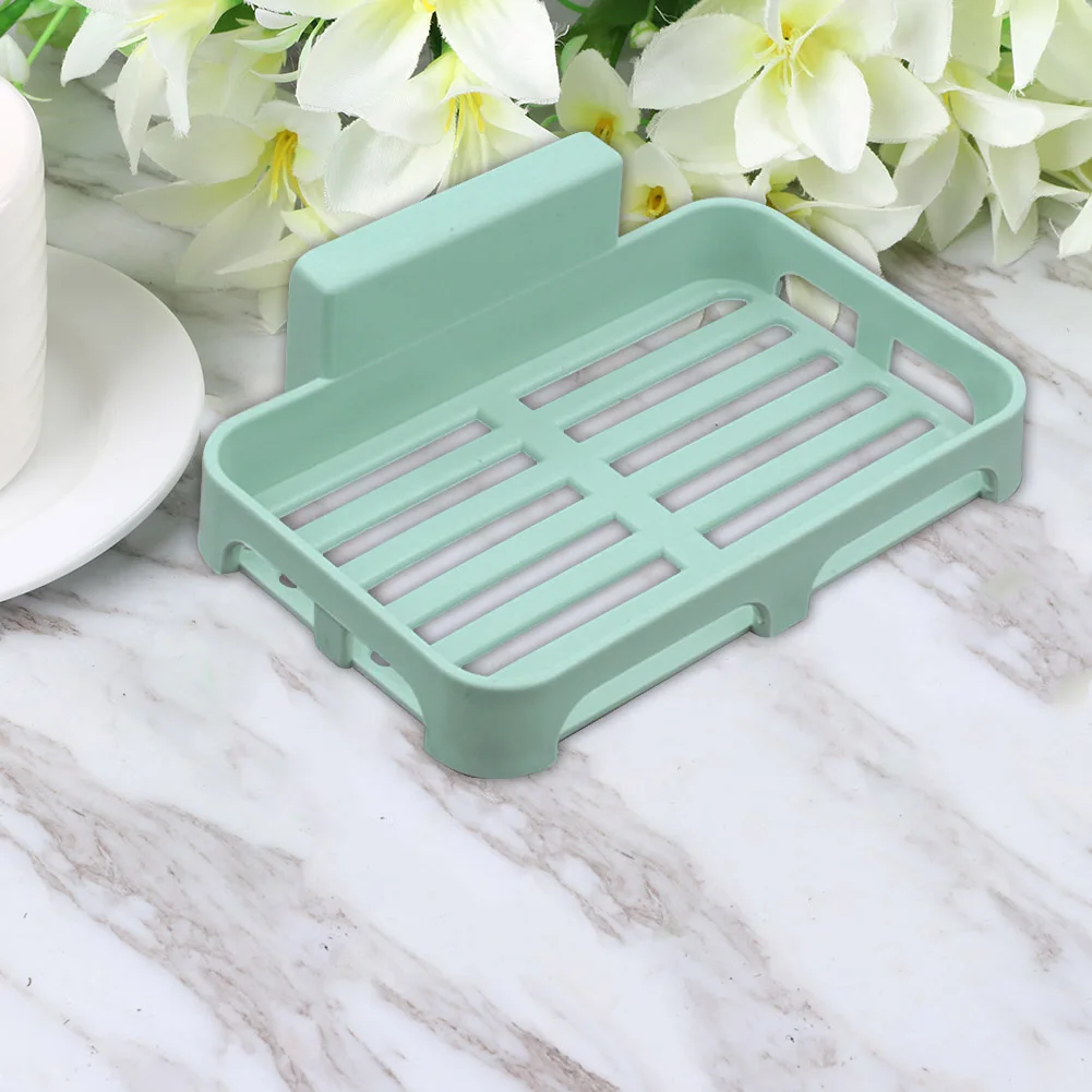 

Drain Soap Rack Wall Mounted Punch-free Bathroom Soap Box Dish Storage Holders Bathing Shower Soaps Store Case