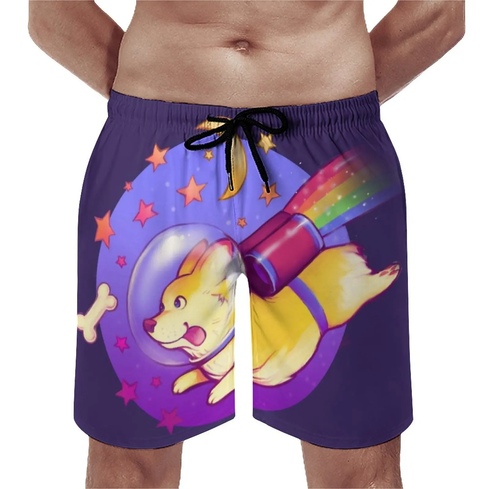 

Шорты мужские пляжные короткие с принтом «See You Space»