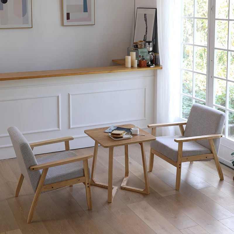 Диван из массива дерева в японском стиле экономичное сочетание гостиной