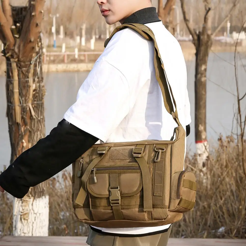 

14 Inch Laptop Shoulder Bag Men Sports Bags Man Tactical Single Backpack Men's A4 Document Molle Messenger Bag