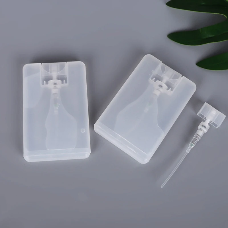 

20ml Card Shape Plastic Perfume Sprayer Refillable Empty Bottle Flat Type Fine Mist Atomizer Portable Liquid Container garrafa