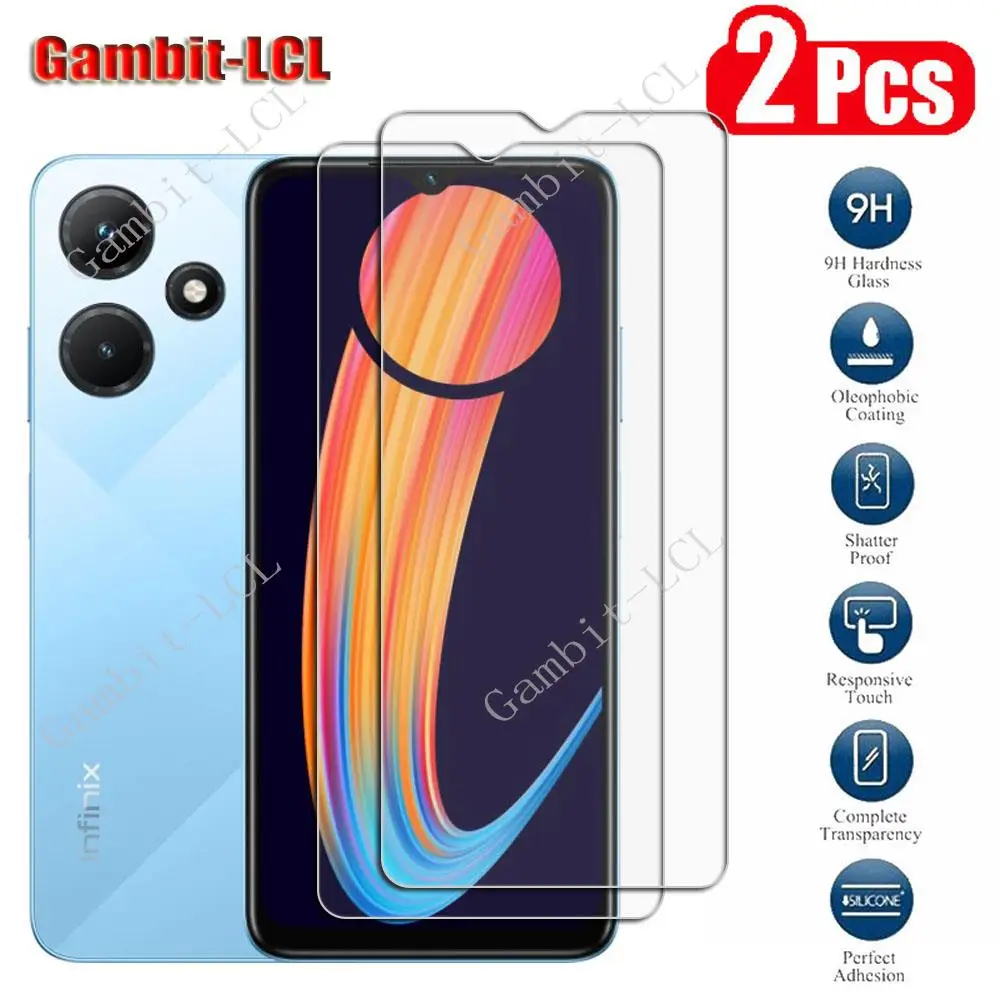 

Оригинальное закаленное стекло HD для Infinix Hot 30i 6,56 дюйма InfinixHot30i Hot30i NFC X669, 2 шт., защита экрана, защитная пленка