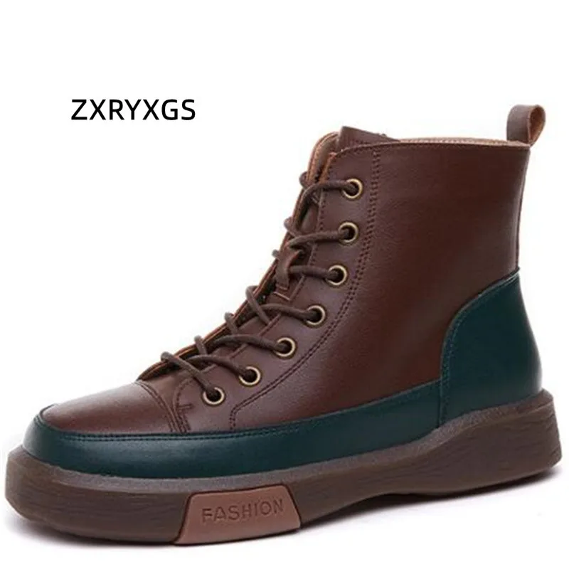 

Женские ботинки из натуральной кожи, черные повседневные ботинки на плоской подошве, с перекрестными ремешками, на молнии сбоку, осень 2022