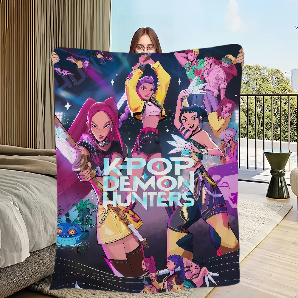 Плюшевое одеяло Anime cool art k-kpop d-demon h-hunters