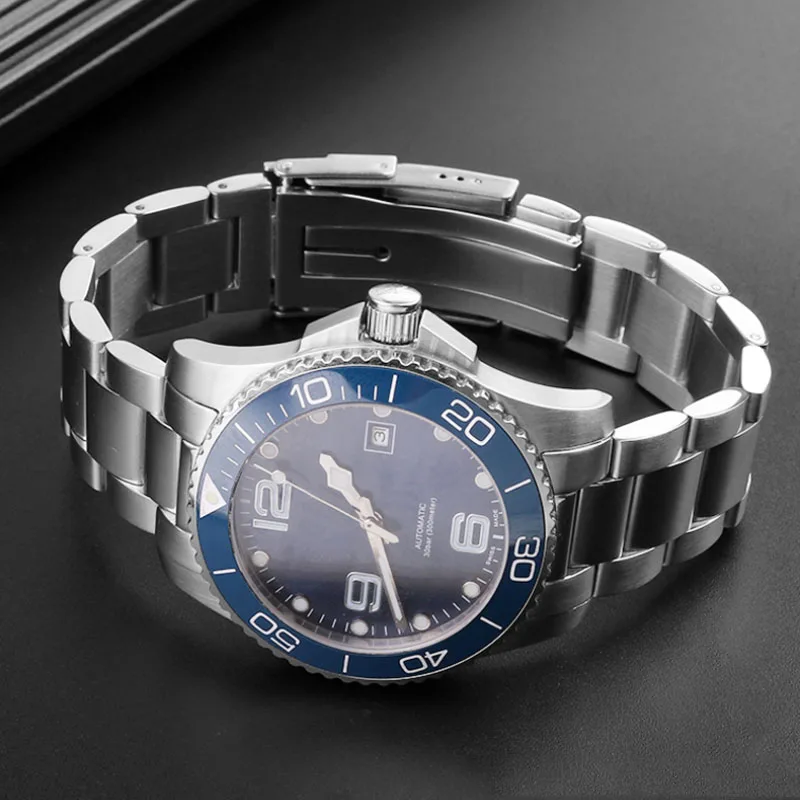 Solid stainless steel strap suitable for Longines Concas steel band L3.642.4 L3.781.4 series watch chain accessories 21mm