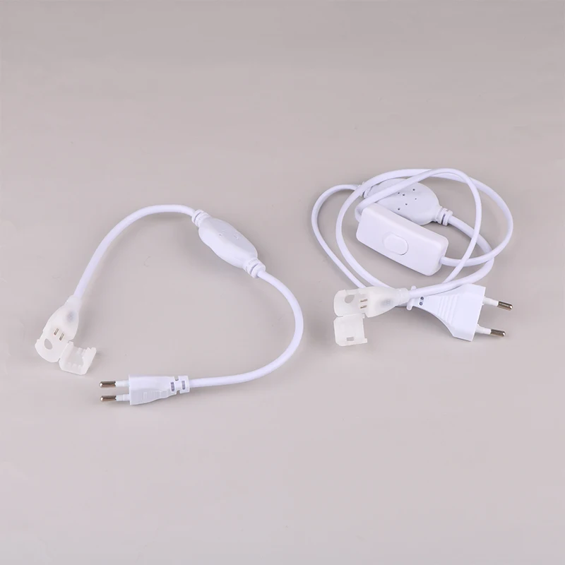 Вилка европейского стандарта для светодиодной ленты COB 220 В вилка питания быстрый