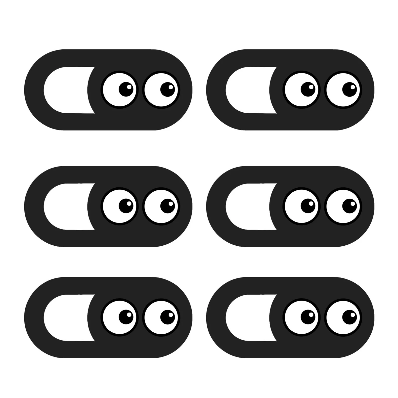 

6pcs Webcam Cover Universal Tablet Ultra Thin Sticker Laptop Phone Lense Desktop PC Privacy Protection Slider Camera Accessories