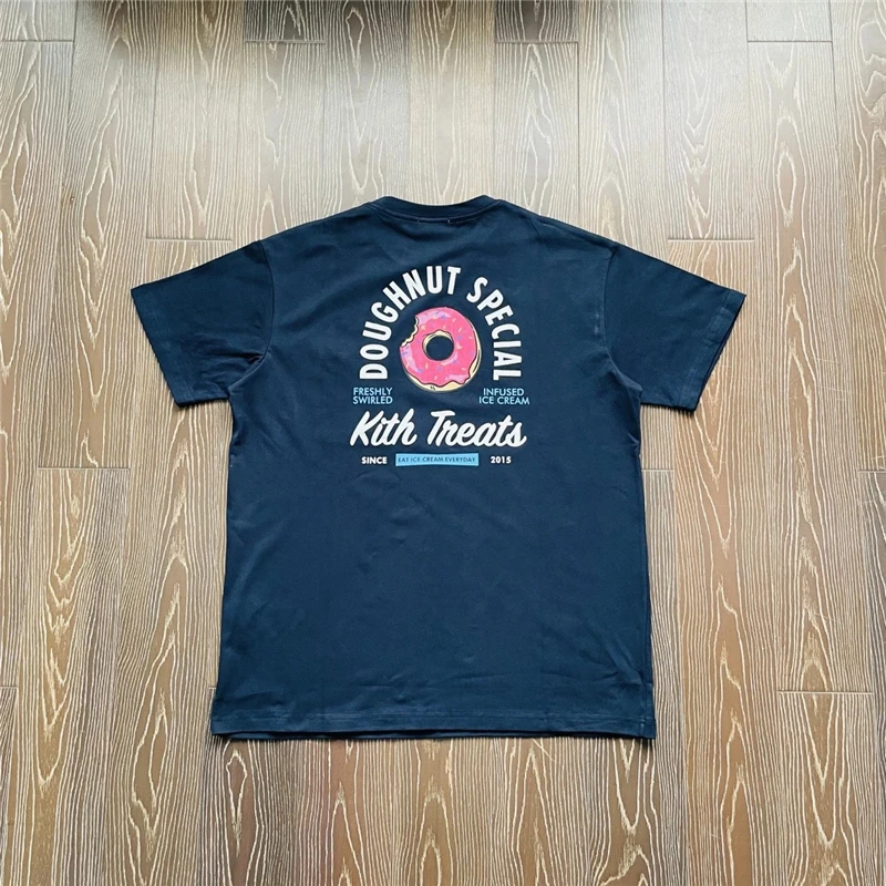 

KITH Treats T-shirt Men Women 1:1 Top Version Donut KITH T Shirt Tops Tee