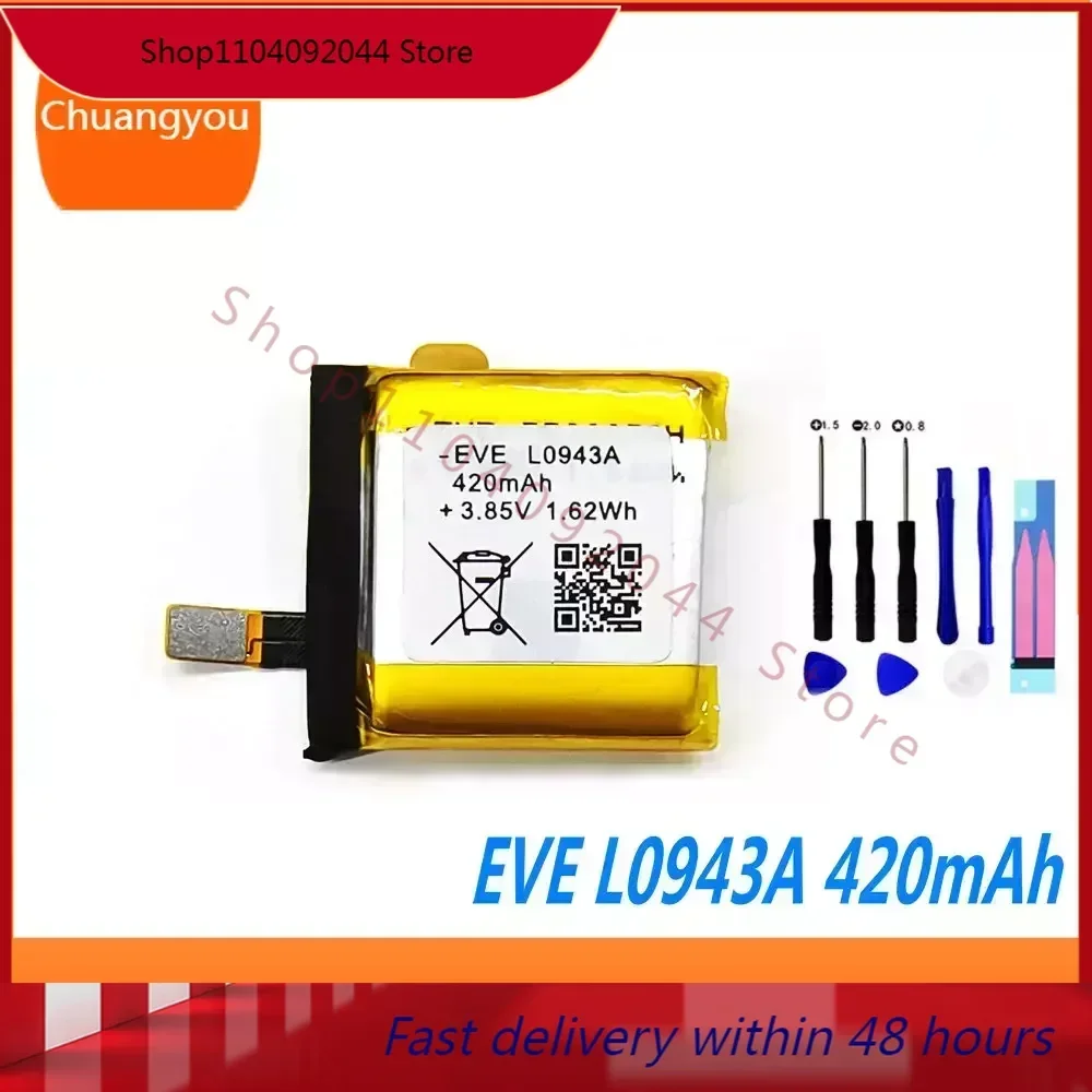 Новый аккумулятор EVE L0943A 3 8 В 420 мАч для умных спортивных часов Xiaomi COLOR 46
