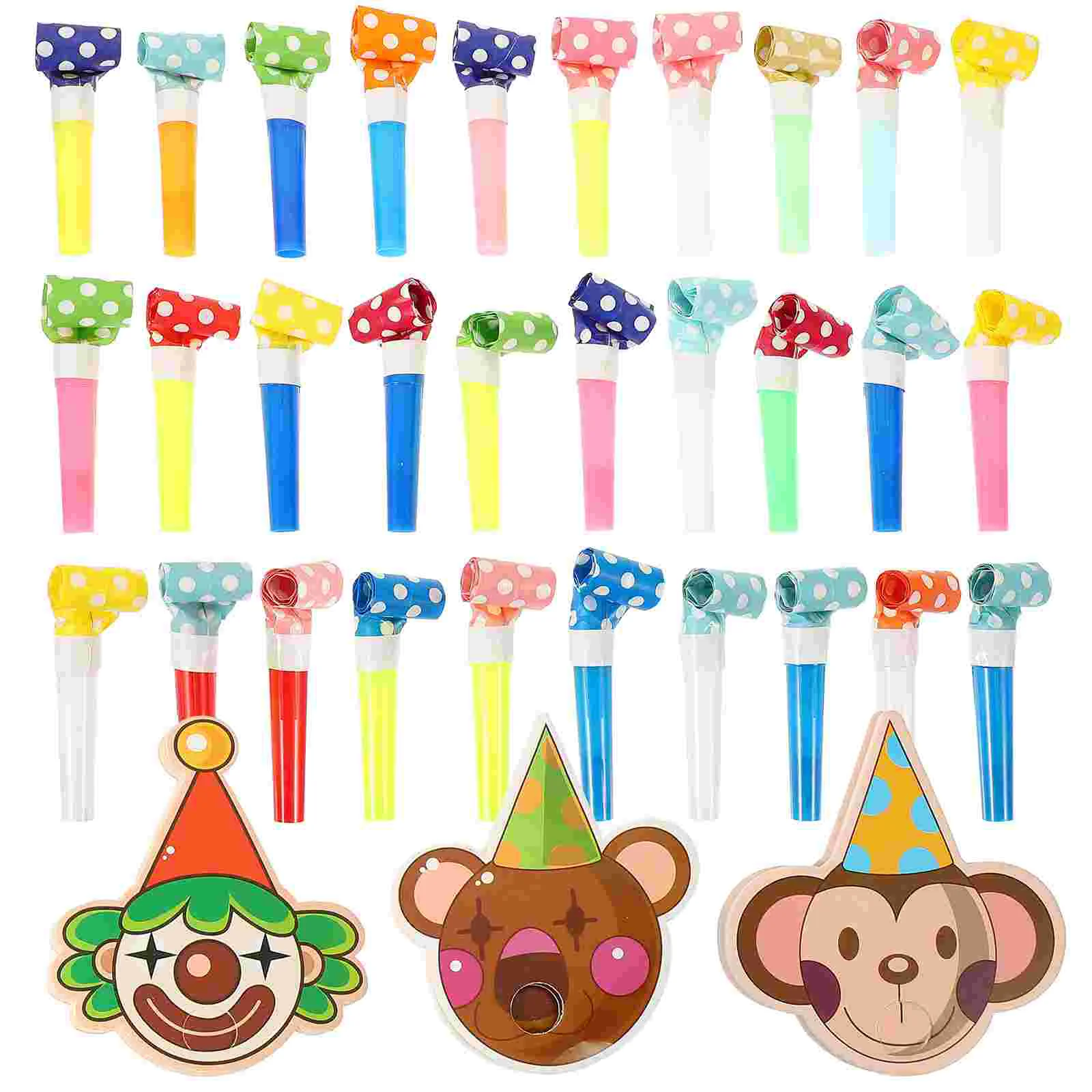 

30pcs Premium Lovely Creative Practical Funny Blowouts Party Noise Makers Funny Musical Toys Blowers for Party