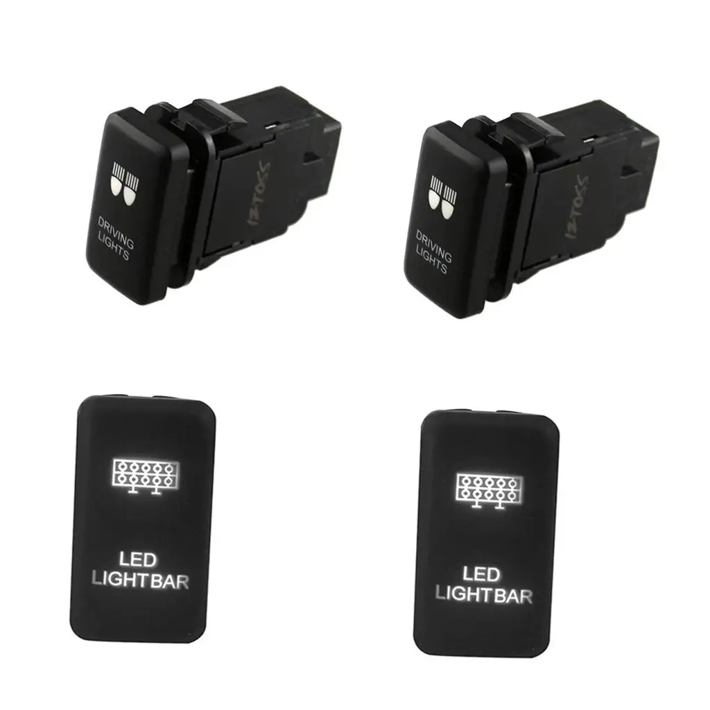 4 шт. 3A 12 в бар ARB Push Rocker переключатель синяя светодиодная подсветка для |