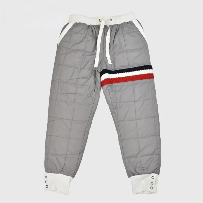 

TB THOM Men Pants Warm Sherpa Lined Athletic Sweatpants Jogger Fleece Pants Windproof Cotton High Quality Men's Pants